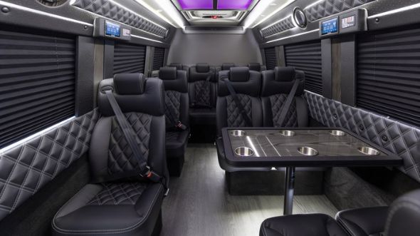 elizabeth 15 passenger sprinter van interior
