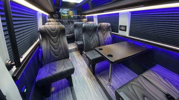 elizabeth 18 passenger sprinter van interior