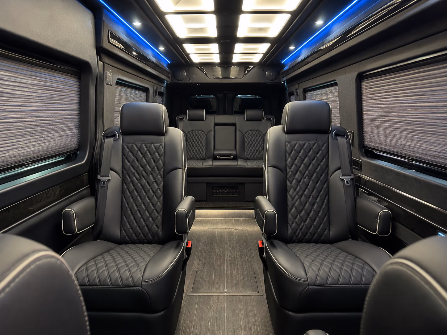 elizabeth 10 passenger sprinter van inside