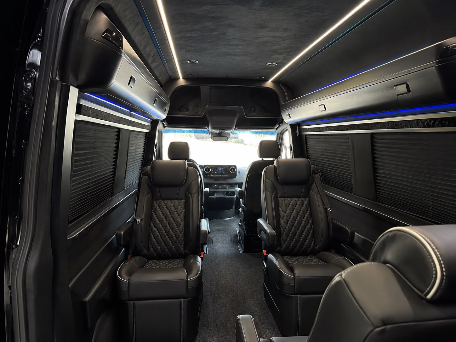elizabeth 10 passenger sprinter van interior