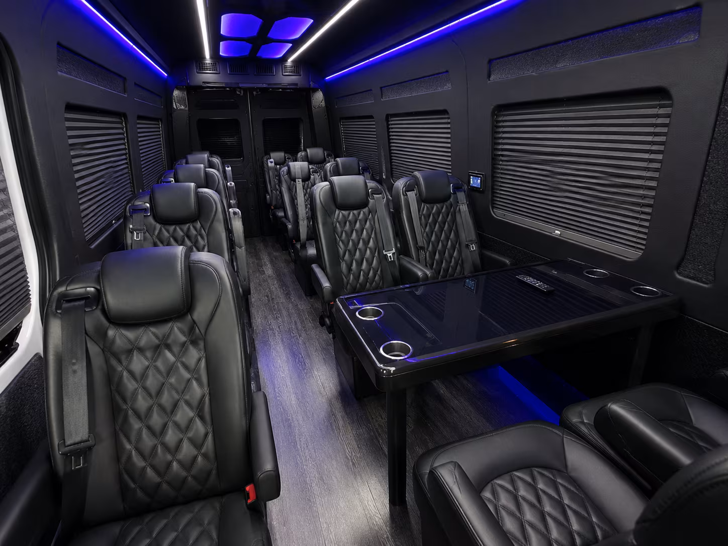 elizabeth 12 passenger sprinter van inside