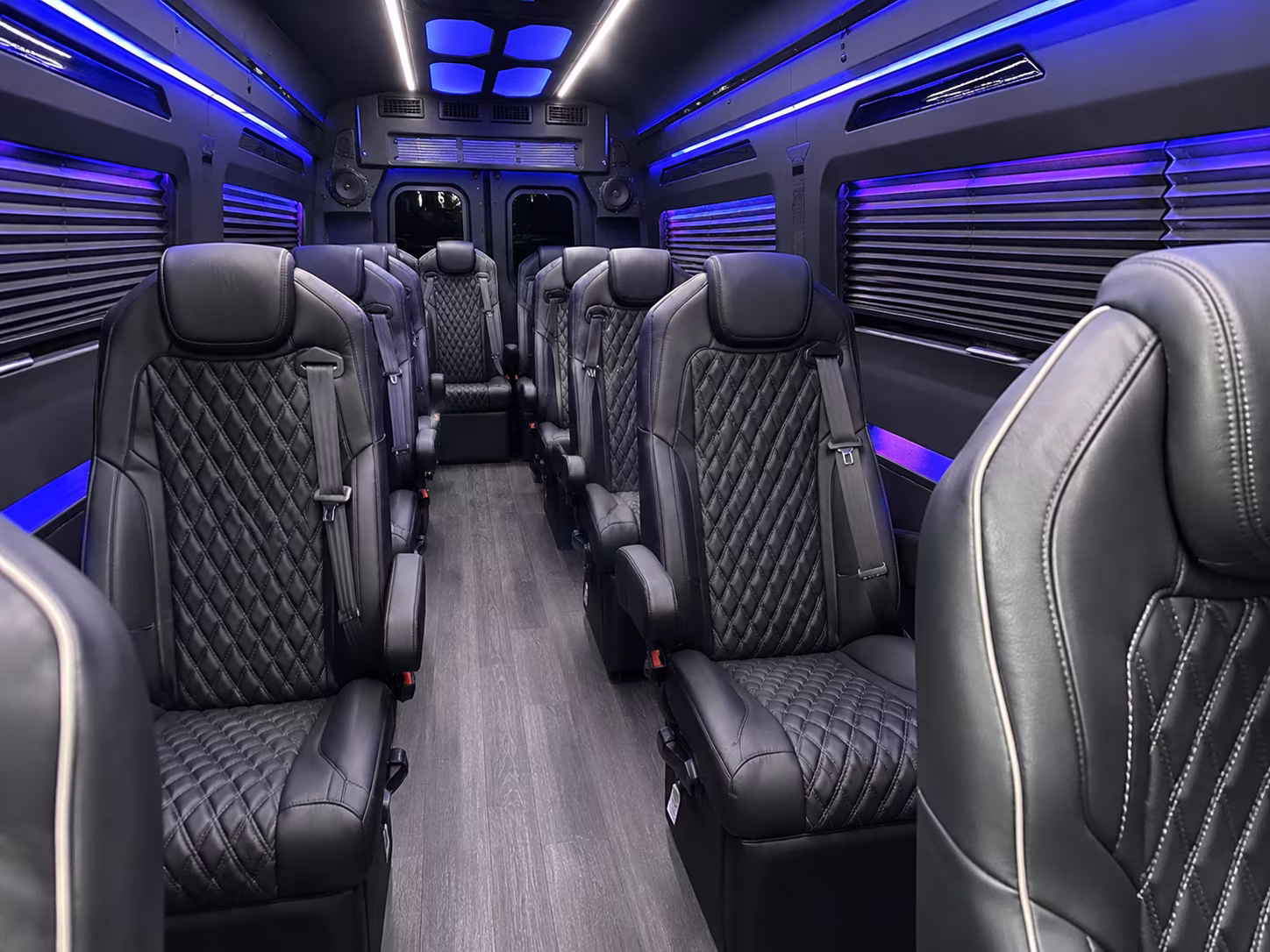 elizabeth 15 passenger sprinter van inside