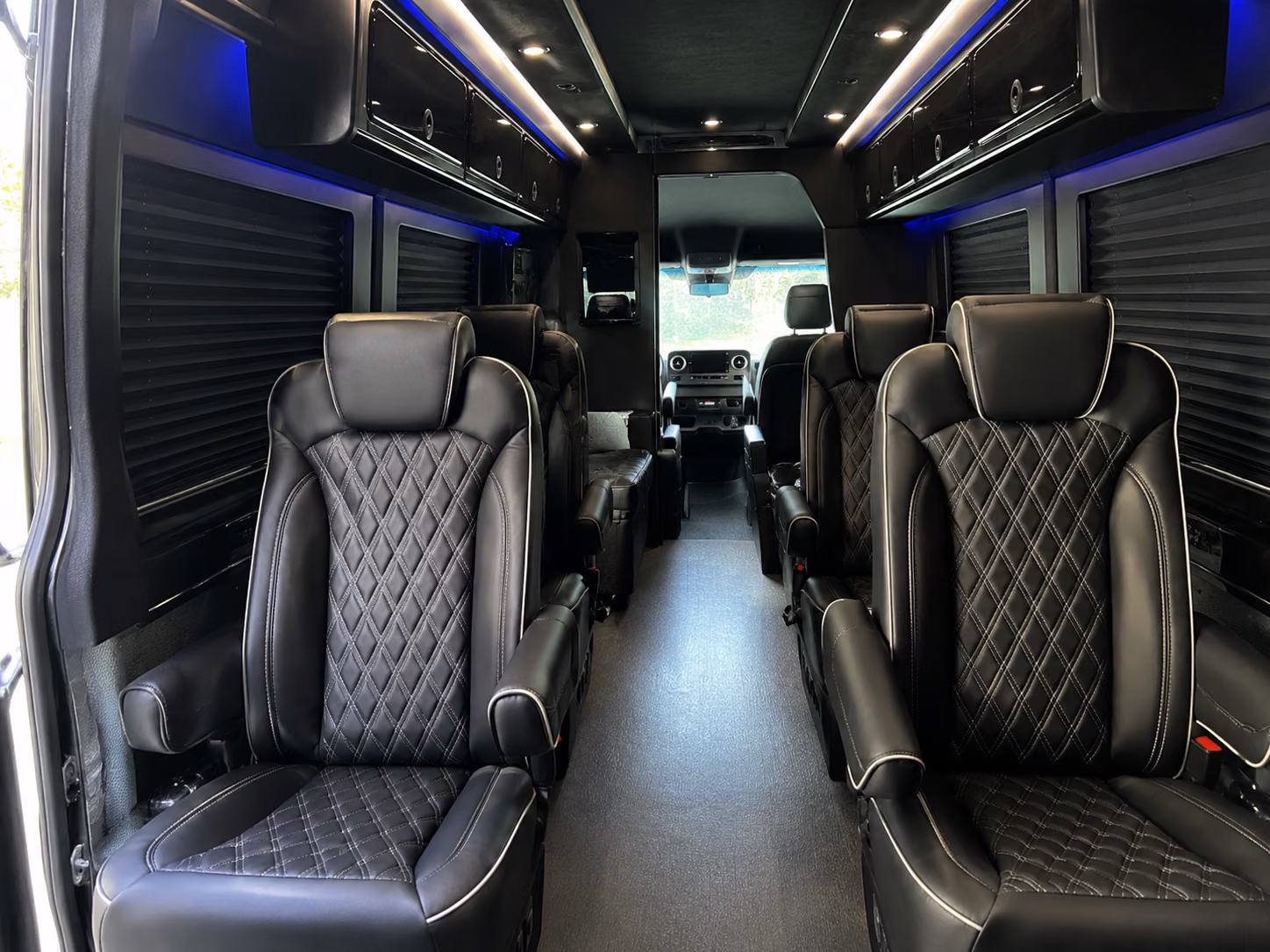 elizabeth 18 passenger sprinter van inside