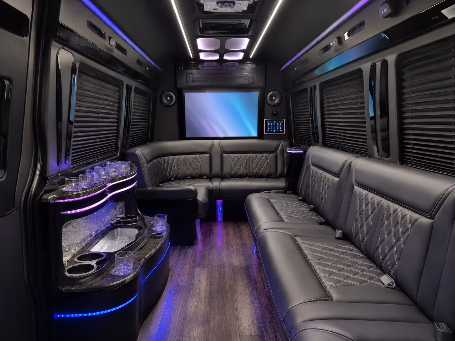 elizabeth sprinter limousine inside